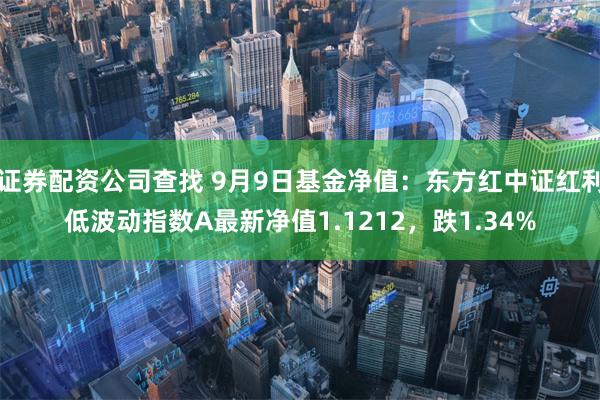 证券配资公司查找 9月9日基金净值：东方红中证红利低波动